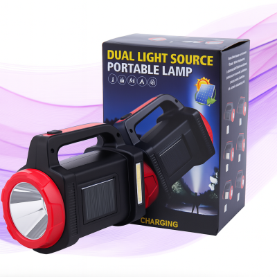 X - LINTERNA DE MANO SOLAR ROJA