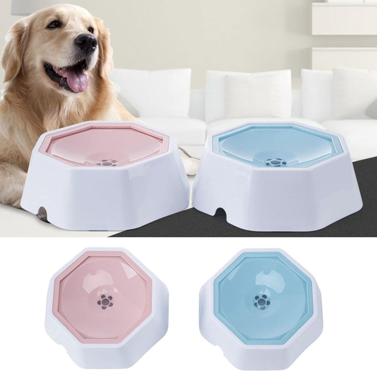 Bebedero de Agua Anti-Desbordamiento